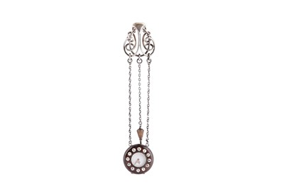 Lot 49 - A Victorian sterling silver watch chatelaine, London 1874 by Henry William Dee