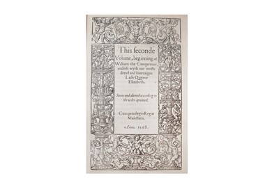 Lot 1019 - [Grafton (Richard)]  [Chronicles] This Seconde Volume