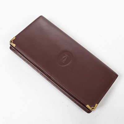 Lot 49 - Cartier Burgundy Long Wallet
