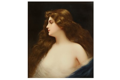 Lot 226 - A LARGE LATE 19TH CENTURY BERLIN K.P.M. PORCELAIN PLAQUE DEPICTING A MAIDEN