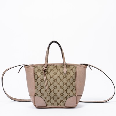 Lot 34 - Gucci Beige Monogram Small Bree Tote