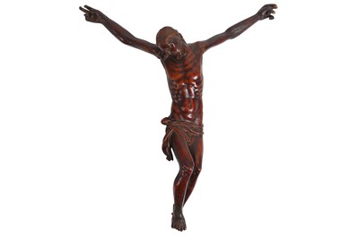 Lot 38 - A LATE 17TH CENTURY FLEMISH OR FRENCH BOXWOOD CORPUS CHRISTI