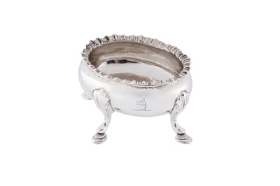 Lot 352 - A George III provincial sterling silver salt, Newcastle circa 1800 by John Langlands II