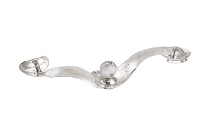 Lot 258 - A cased contemporary silver and Rock Crystal centrepiece candelabra, probably Cypriot circa 2010