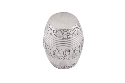 Lot 102 - A George II silver nutmeg grater, London circa 1750 by David Field (Grimwade 3514)