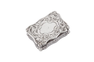 Lot 12 - A Victorian sterling silver vinaigrette, Birmingham 1876 by Robert Thorton