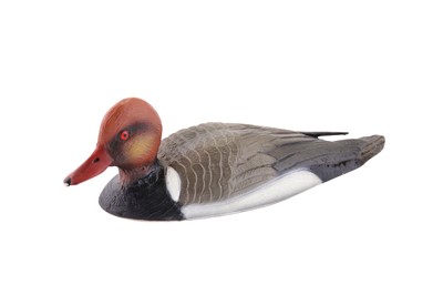 Lot 36 - A late 20th century Italian 800 standard silver and cold painted enamel model of a duck, Milan by R. Miracolli