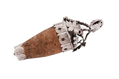 Lot 40 - A Victorian sterling silver bottle stopper, London 1841 by Charles Rawlings and William Summers