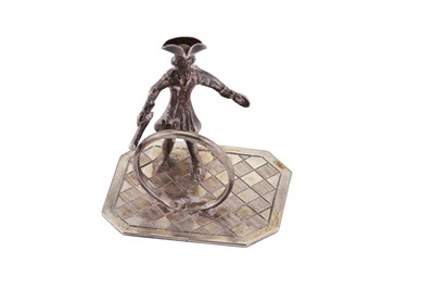 Lot 134 - A mid-18th century Dutch silver miniature ‘toy’ figure, Amsterdam 1755 by Arnoldus Van Geffen (active 1728-69)