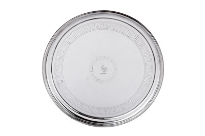 Lot 412 - A George III sterling silver salver, London 1803 by William Bennett (reg. 1 June 1796, died 1825)