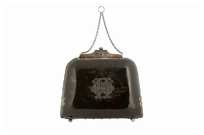 Lot 163 - λ A RARE AND UNUSUAL TORTOISESHELL HANDBAG