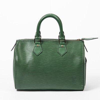 Lot 93 - Louis Vuitton Green Epi Speedy 25