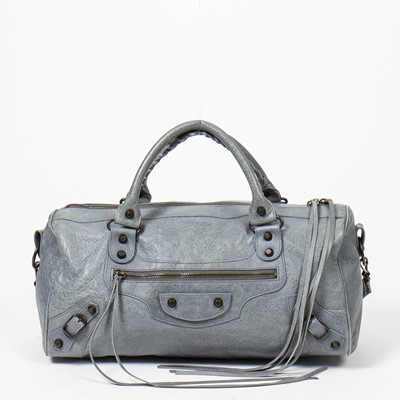 Lot 60 - Balenciaga Grey Twiggy Shoulder Bag