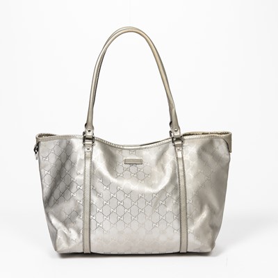 Lot 54 - Gucci Silver Guccissima Joy Tote MM