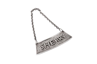 Lot 41 - An Elizabeth II sterling silver wine label, London 1972 by WB (untraced)