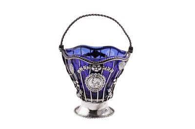 Lot 419 - A George III silver cream pail basket, London circa 1770-75 by William Plummer (reg. 8th April 1755)