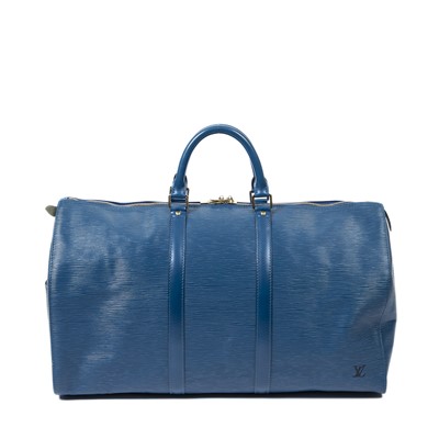 Lot 83 - Louis Vuitton Blue Epi Keepall 50