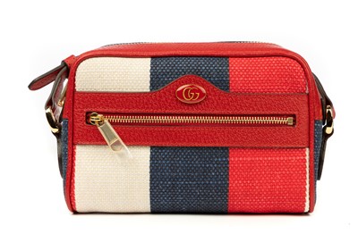 Lot 9 - Gucci Tricolour Sylvie Mini Ophidia Crossbody Bag