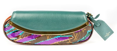 Lot 92 - Louis Vuitton Turquoise Monogram Savage Tiger Pouchette