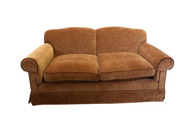 Lot 96 - A DOUBLE HUMP BACK SOFA, 20TH CENTURY