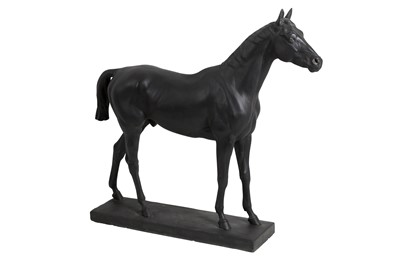Lot 54 - ADRIAN JONES (BRITISH, 1845-1938: A LARGE PLASTER MODEL OF GRAND NATIONAL WINNER 'WHY NOT'