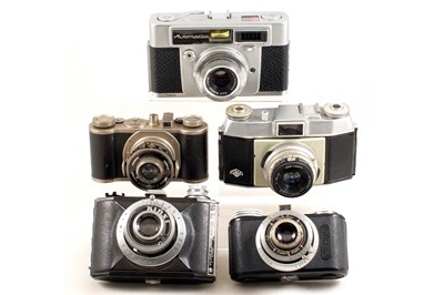 Lot 313 - Rare Super Olympic & Other Vintage Cameras.