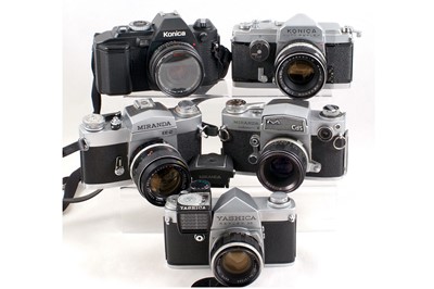 Lot 156 - Konica Auto-Reflex for Half Frame & Full Frame & Other SLRs.