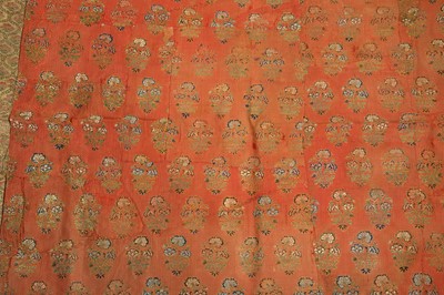 Lot 13 - A GROUP OF FOUR SILK BROCADE COVERS