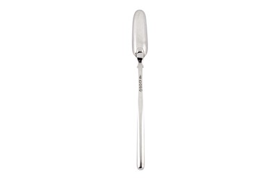 Lot 215 - A George III sterling silver marrow scoop, London 1802 by John Blake
