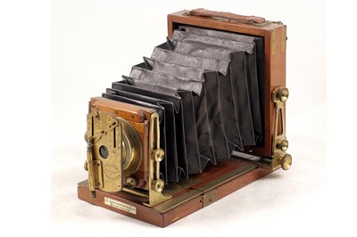 Lot 6 - A Rare Quarter Plate, Brass Bound Lancaster Special Instantagraph.