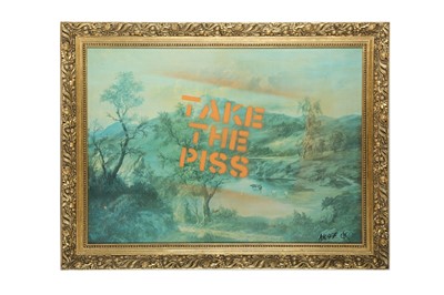 Lot 307 - AK47 Take the Piss signed AK47 (lower right);...