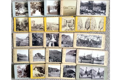 Lot 64 - Over 125 Stereo Views, inc Sets of 12 Bournemouth, York & Cathedral Views etc.
