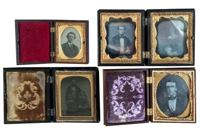 Lot 2 - Small Group of Daguerreotypes in Union Cases.
