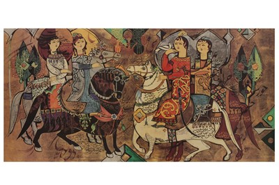 Lot 301 - AFTER SADEGH TABRIZI (IRANIAN, 1938 - 2017)
