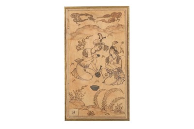 Lot 183 - A SAFAVID-REVIVAL DRAWING