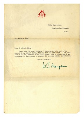 Lot 1139 - Maugham (William Somerset)