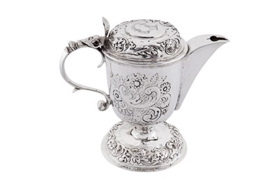 Lot 448 - Ecclesiastical - A Charles II unmarked silver recusant altar cruet, circa 1670