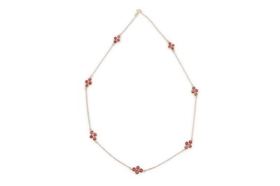 Lot 73 - A ruby necklace