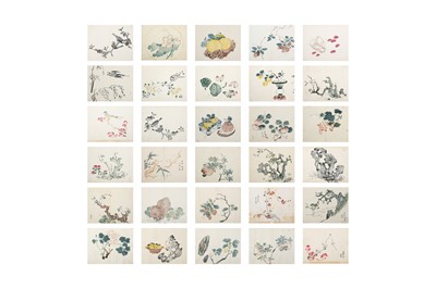 Lot 24 - FOURTY FIVE CHINESE WOODBLOCK PRINTS FROM THE ‘TEN BAMBOO STUDIO AND THE MUSTARD SEED GARDEN.’