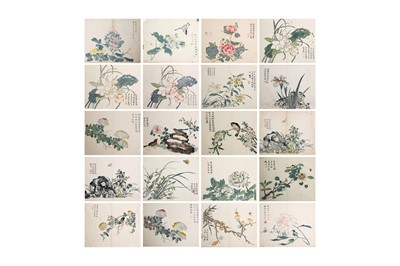 Lot 22 - TWENTY TWO CHINESE MULTICOLOUR WOODBLOCK PRINTS FROM THE THIRD VOLUME OF ‘THE MUSTARD SEED GARDEN.’