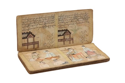 Lot 320 - A BURMESE DIVINATION MANUSCRIPT.