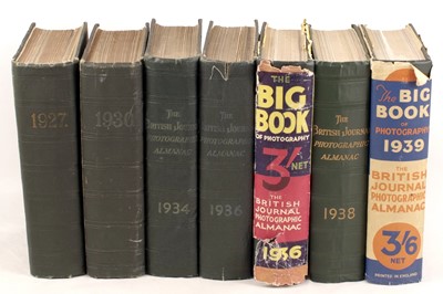 Lot 213 - Seven British Journal Photographic Almanacs, two with Rare Dust Jackets.
