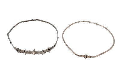 Lot 365 - TWO INDIAN SILVER BELTS