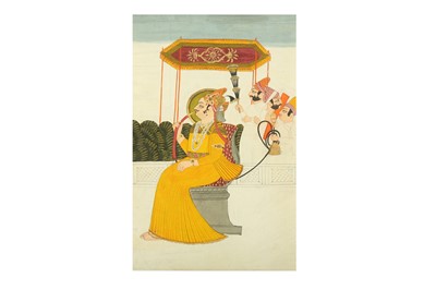 Lot 114 - A PORTRAIT OF MAHARAJA AJIT SINGH RATHORE OF MARWAR (1679 - 1724)