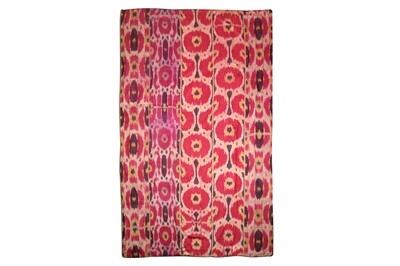 Lot 28 - A SILK IKAT HANGING