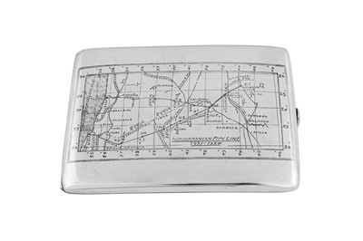 Lot 262 - An unusual early 20th century Iraqi silver and niello cigarette case, Basra or Omara after 1934