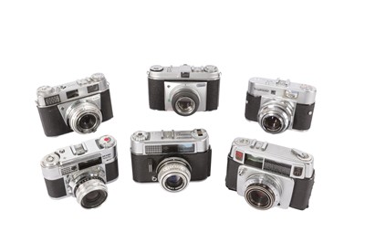 Lot 184 - A Collection of Mid Century 35mm Cameras