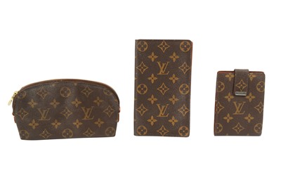 Lot 681 - THREE PIECES OF LOUIS VUITTON MONOGRAM ACCESSORIES