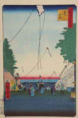 Lot 381 - A WOODBLOCK PRINT BY HIROSHIGE (1797 - 1858).