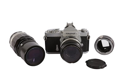 Lot 5 - A NIkon Nikomat FTN SLR Camera Outfit